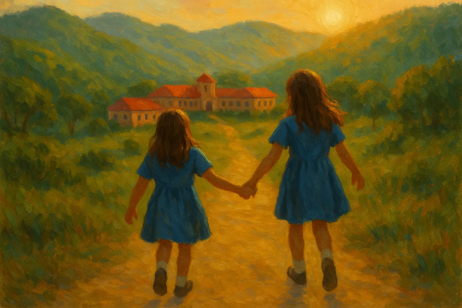 Illustration of Celenia & Aliana's story